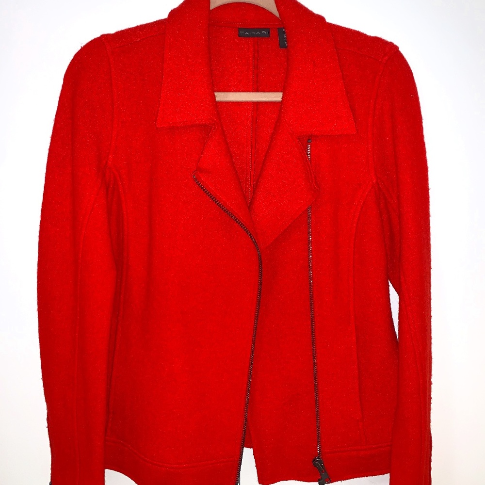 Tahari blazer - orange / reddish